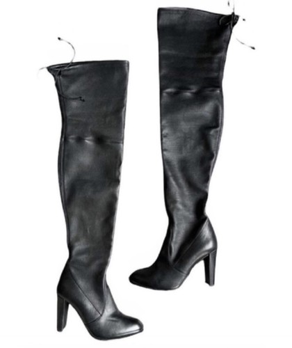 Stuart weitzman black leather - black,