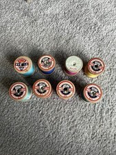 8 Vintage Sylko Wooden Cotton Reels