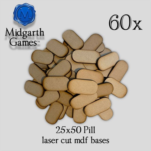 60x 25x50mm pill shaped - 25x50mm,