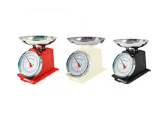 5 KG Vintage MANUAL Kitchen Scales TRADITIONAL Home Food WEIGHING Steel Bowl UK