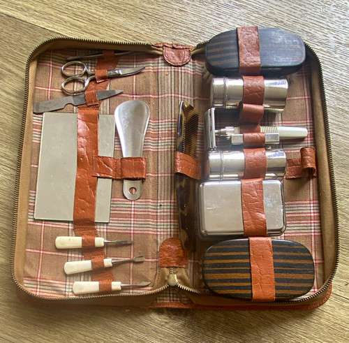 Vintage leather travel - vintage,