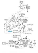 MAZDA RX-7 FC3C FC3S '86-'91 Genuine Door Checker FB01-58-270B x2 RH & LH Set