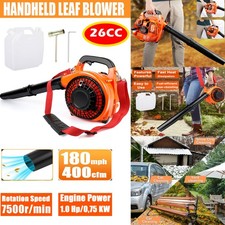 26CC Petrol Leaf Blower Handheld Garden Yard Powerful 2-Stroke Air Cooled Engine