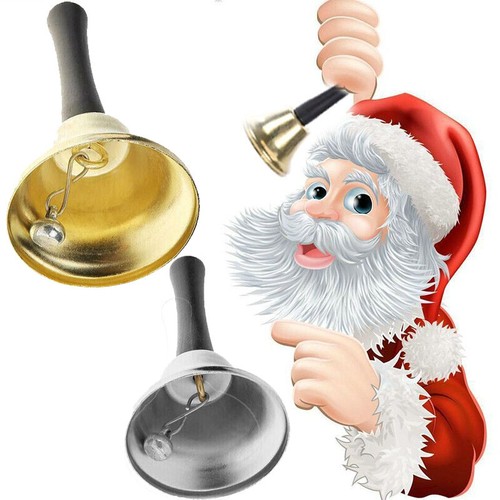Metal christmas hand bell - metal,