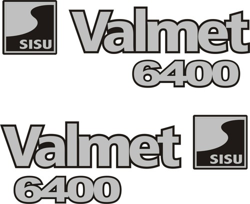 Valmet 6400 tractor decal set - valmet,