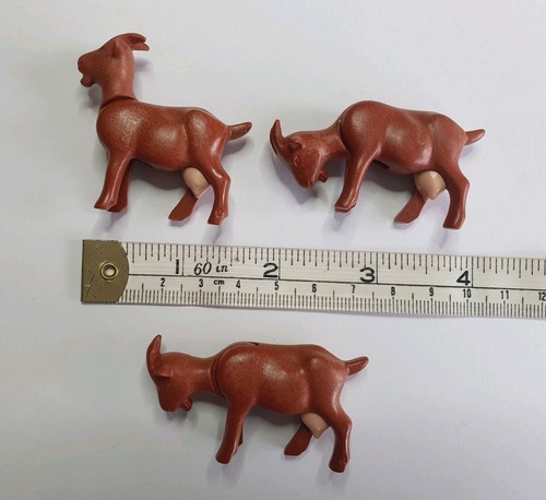 Playmobil brown goats - brown, 3