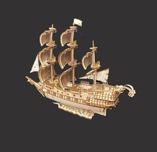 Laser Cut Wooden 'Ghost Ship'