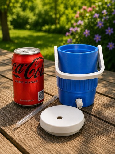 Printed mini drinks - printed, cooler