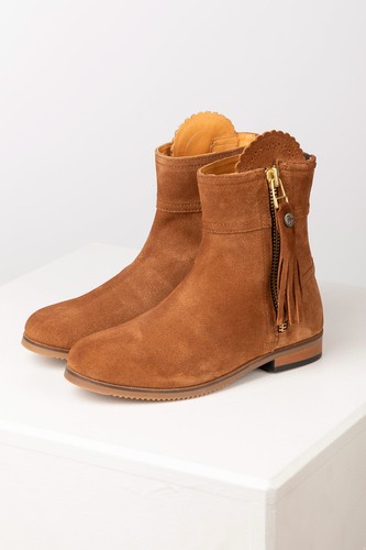 Ladies short suede boots - ladies,