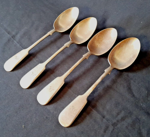 Antique silver plated - 4,