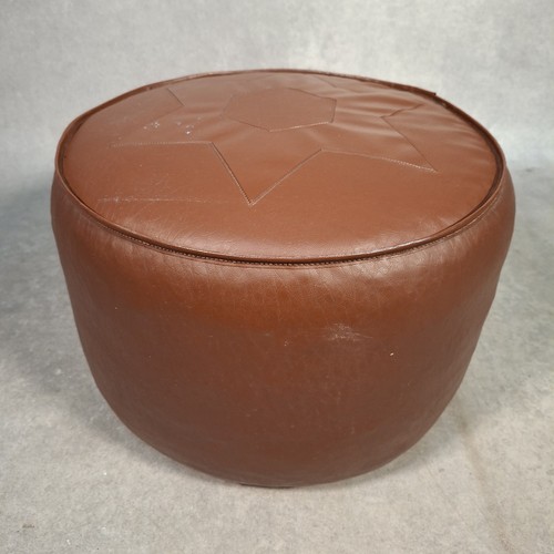 Vintage pouffe footstool - pouffe,