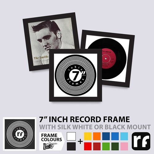 Inch record frame - 7", black