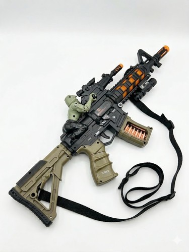 Toy machine gun rifle with - toy,