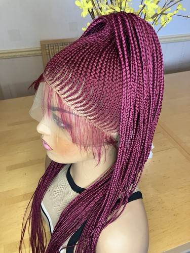 Women burgundy braided - women's,