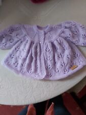 BN hand-knitted matinee pale