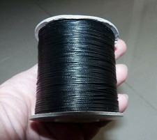0.5 mm Black Wax Cotton Cord
