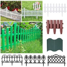 Plastic Picket Fence Garden