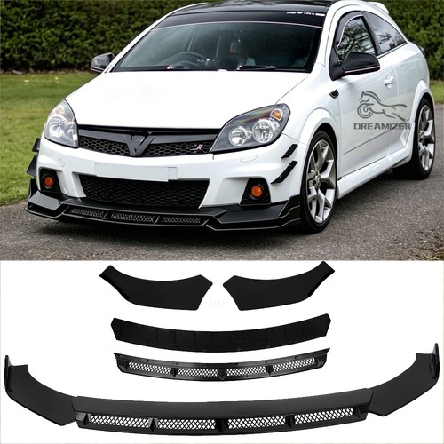 Gloss black lower front bumper - black,