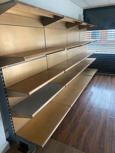 Metal retail gondola wall - metal,