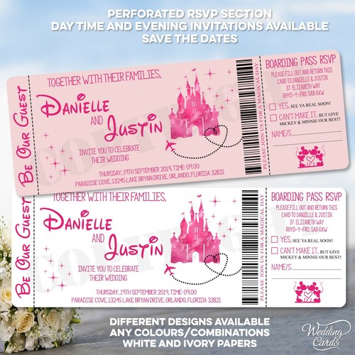 Disney wedding invites save - wedding,