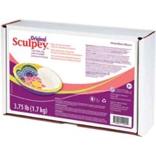 Original Sculpey  Oven Bake Clay - White 3.75lb (1.7kg) Box -FREE DELIVERY