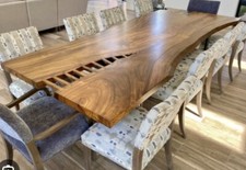 Solid OakScottish tree Slab Natural  Home Computer Office Gaming Workstation