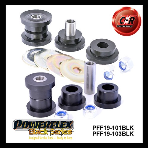 Powerflex black front track - black,