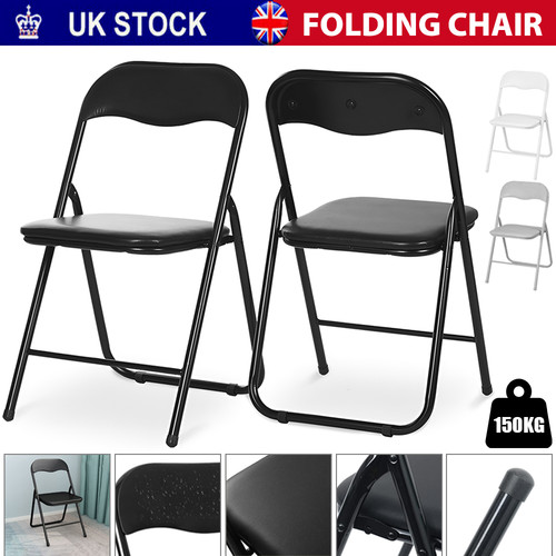 Folding chairs padded faux - folding,