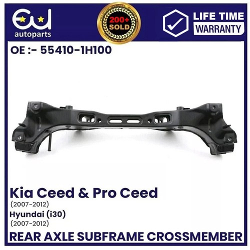 Rear axle subframe crossmember - axle,