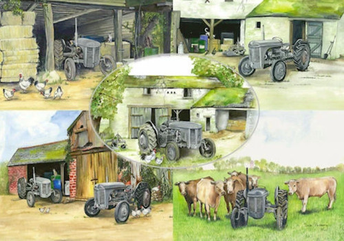Grey fergie tractor multi - grey,