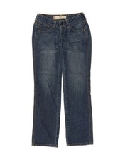 LEVI'S Womens Eve Straight Jeans W26 L30 Blue Cotton DK73