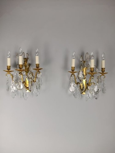 Pair antique french triple - pair,
