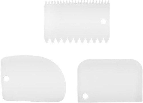 Pcs plastic cake scraper - plastic,