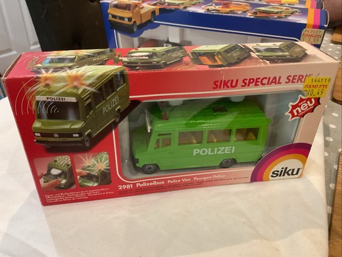 Siku police van bus green - siku,