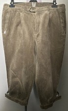 1960s 1970s Beige Corduroy Plus Fours Breeches Jodhpurs Vintage 36w Country