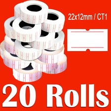 DSL 20 Rolls WHITE Price Label