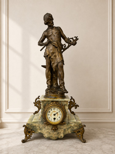 Clock antique french ornate - clock,