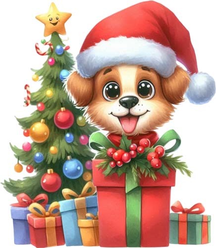 Watercolour christmas funny - christmas,