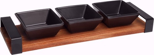 Dip bowl serving set 3 - bowl, set,