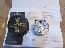 V good vintage early hardy alnwick LRH lightweight trout fly fishing reel 3.25"