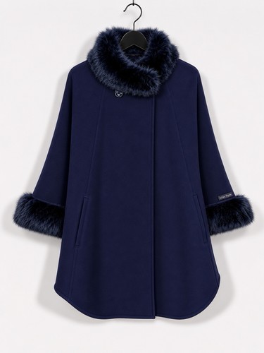 Jacques vert wool cape coat - vert,