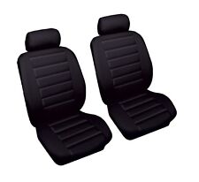 FOR TOYOTA MR2 MK2 90-00 Black Front Leather Look Car Seat Covers Airbag Ready