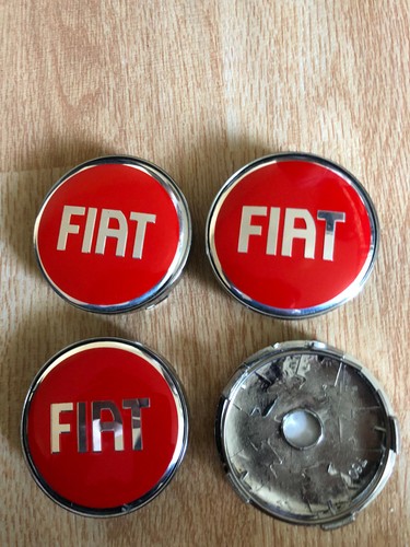 Fiat alloy car wheel centre - 4x,