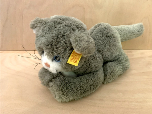 Steiff grey plush - steiff, kitty