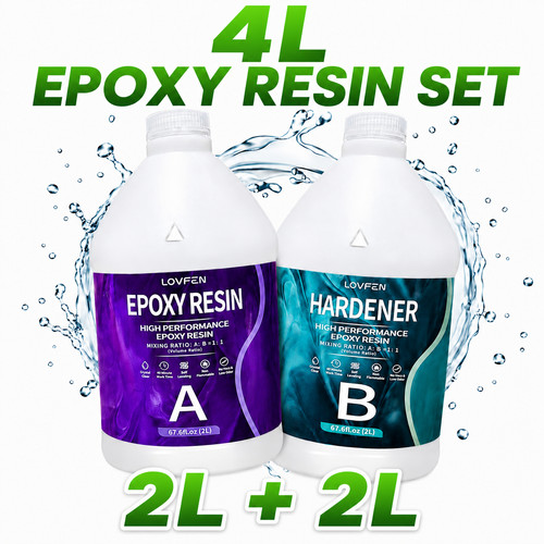 Epoxy resin kit clear - 4l,