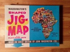 Waddingtons Vintage Jigsaw Puzzles Jig-Map Africa Complete