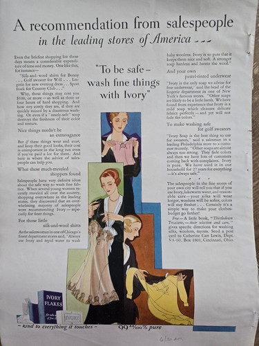 1930 wash fine things ivory - wash,