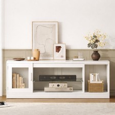 Modern White TV Stand with