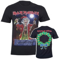 Iron Maiden T Shirt Official No Prayer For Christmas New Black S M L XL XXL