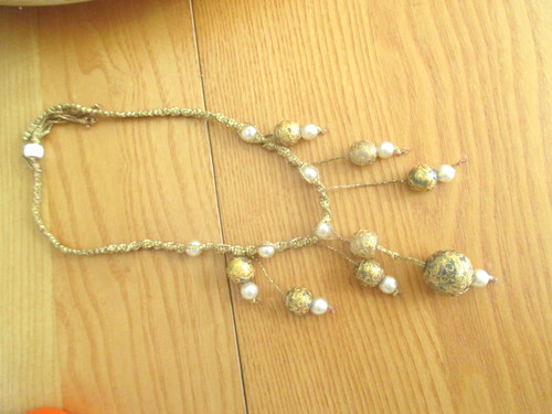 Antique vintage gold twine - /,